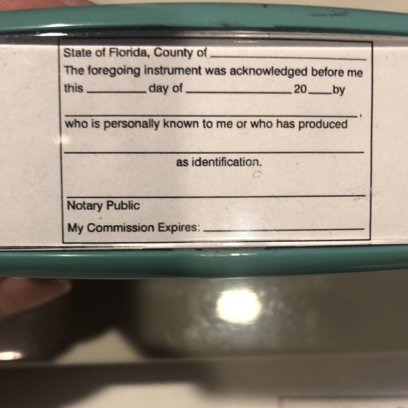 Black Ink Notary Public Acknowledgement Self-inking Rubber Stamp - Picture 3 of 7